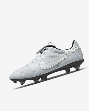 Nike The Premier 3 SG-PRO Anti-Clog Traction Plateadas Negros Metal Dorados Blancos | MX 5173